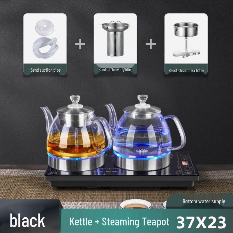 Fully Automatic Tea Set: Integrated Teapot, Water Filling, & Kettle for Home Use