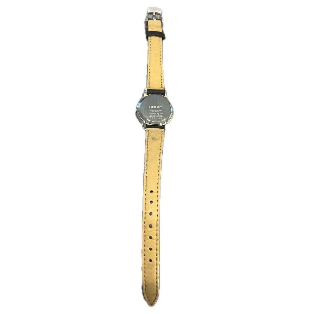 Used [Good Condition / Working Item] SEIKO SPIRIT Women's Watch Analog Quartz Black Leather Belt