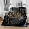 Rocková kapela AC/DC retro potištěná deka Flange hřejivá deka piknikové deky cubre cama throw deka podšívka do postele dárek k narozeninám