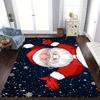 1pc Christmas Santa Claus Carpet Floor Mat,Soft And Non-Slip Area Rugs for Living Room Bedroom And Office,Machine Washable Durable Carpet Fo