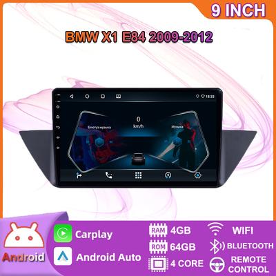Radio estéreo para coche Android inalámbrica Carplay para BMW X1 E84 2009-2012 reproductor de vídeo Multimedia navegación GPS WIFI 4 + 64GB