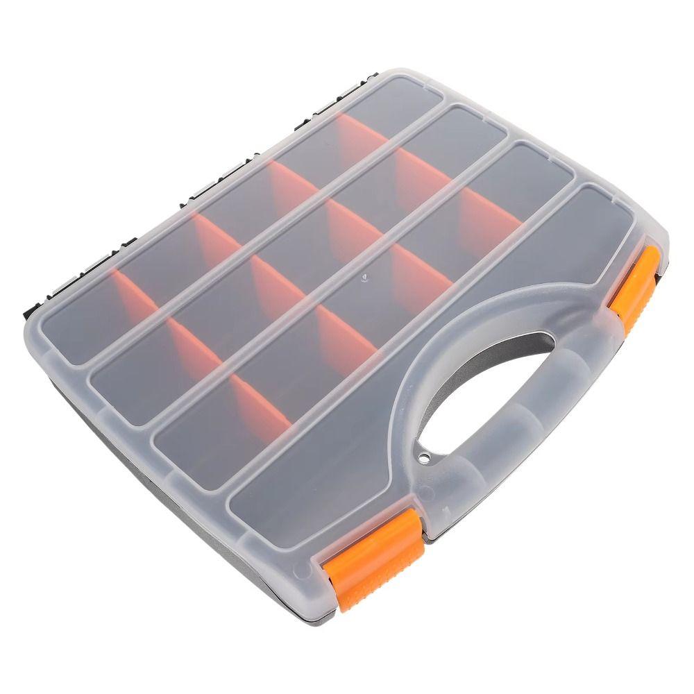 Adjustable Compartment Tool Box Organizer Plastic Hardware Parts Storage Case  Fastener
