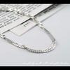 [Shinjuku Gin no Kura] 3.1mm Wide Screw Chain Silver 925 Bracelet, Approx. 17cm Long, Women's Simple Double Curb Chain