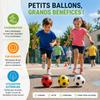 Mini Ballons de Foot - SIROCO - Lot 3 - Mousse souple - Ø 10 cm - Multicolore