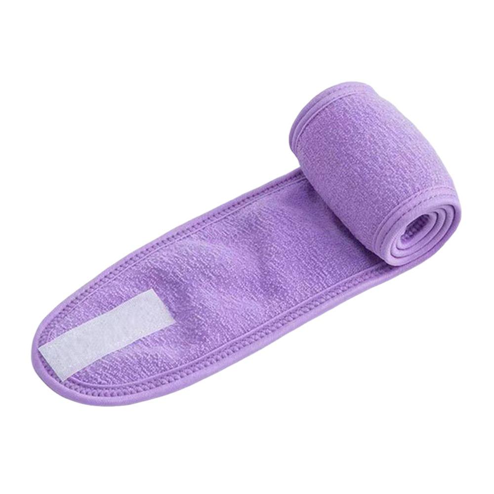 Adjustable Wide Hairband Non-slip Hair Band New Makeup Headband Yoga фиолетовый