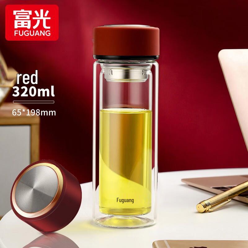 Fuguang Siming Double-Wall Glass Tea Infuser Bottle