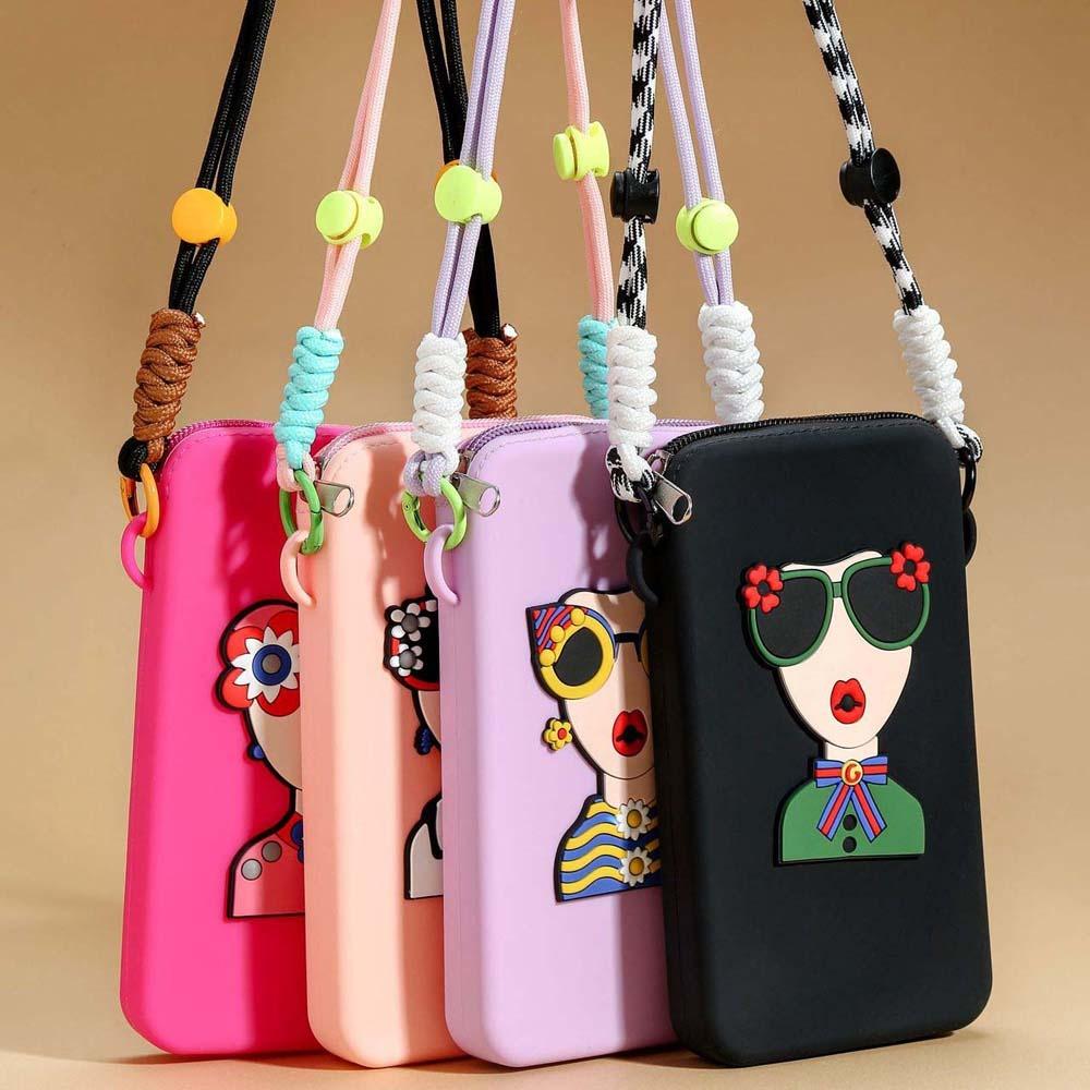 

Регульована водонепроникна сумка для макіяжу на шиї з підвісним телефоном, що запобігає втраті, для студентів чорний