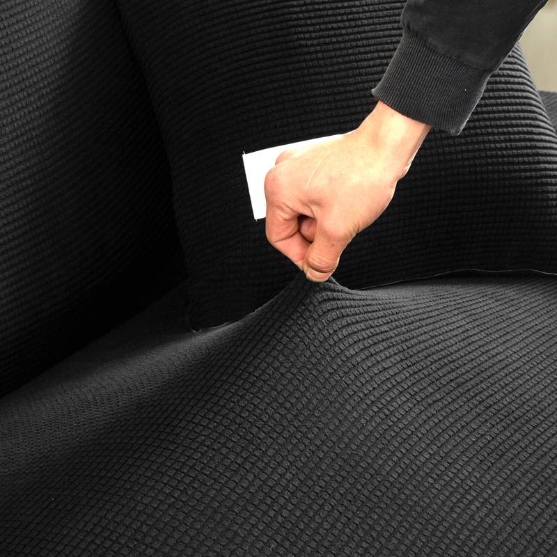 Sofa Covers For Living Room Armchair Cover Elastic Plaid Corner Sofas Cover Couch Slipcover 1/2/3/4/5 Seat Fleece Sofa Cover