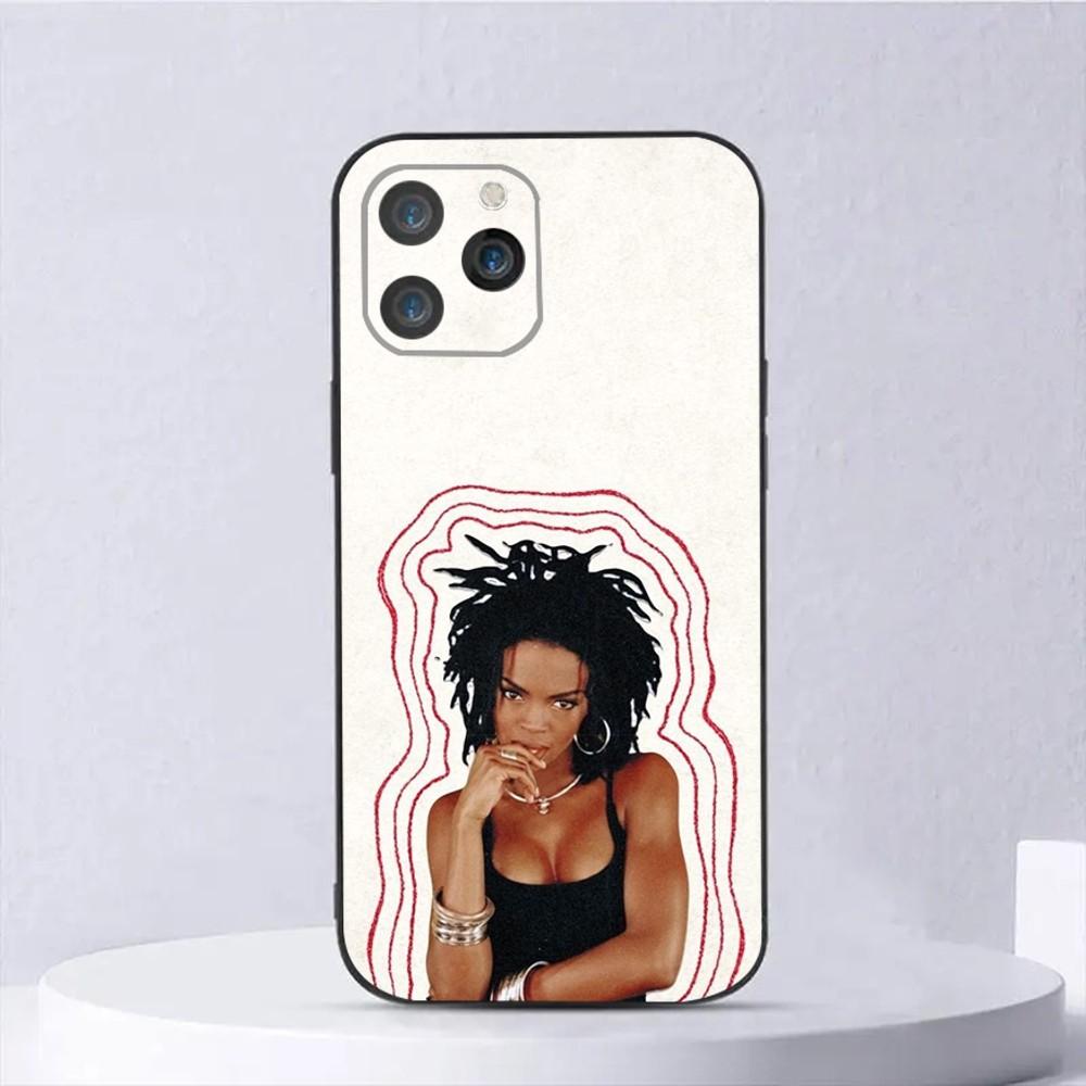 

Singer Lauryn Hill Phone Case For iPhone 15,14,13,12,11,Plus,Pro Max,XS,X,XR,SE,Mini,8,7 Soft Silicone Black Cover iPhone15
