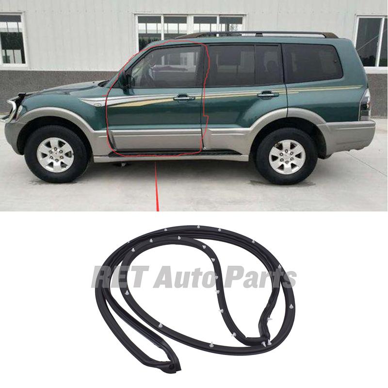 Car Door Rubber Seal Strip for Mitsubishi Montero Pajero MK3 MK4 V73 V77 V78 V93 V97 V98 Door Opening OTR Sealing Weatherstrip