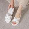 Women's Leather Platform Sandals, 2025 Style, Summer Outdoor Fashion, Versatile, Height-Increasing, 'Stepping On Cloud'.