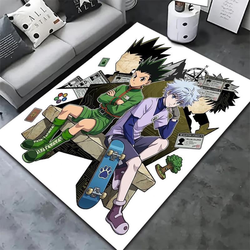 Hunter X Hunter Teppich Teppich für Wohnzimmer Schlafzimmer Zuhause Sofa Dekoration Kinder Spielen Rutschfeste Bodenmatte