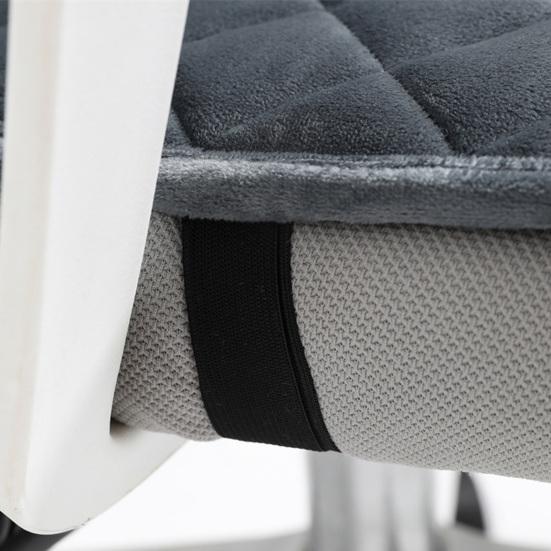 Plyšový sedák s nastavitelným designem Měkká pohodlná podložka na židli Odnímatelný skládací polštář opěrky zad