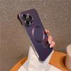 Frameless Plating Metallic Paint Magnetic Hard PC Case For Apple iPhone 15 14 13 12 Pro Max Plus Matte Anti-fingerprint Shockproof Back Cover Shell