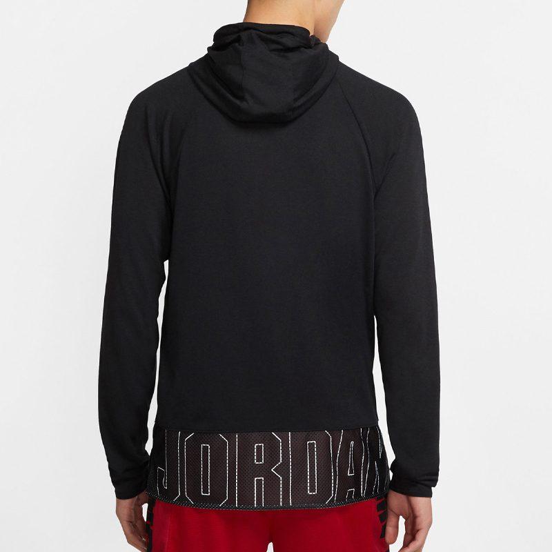 Jordan Sweatshirts Men's Black Hooded Moderate Regular CD5188-010