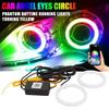Lumini Halo RGB Ochi de Înger cu Lumini de Semnalizare APP Bluetooth LED Motocicletă Retrofit DRL Far Auto 12V 24V