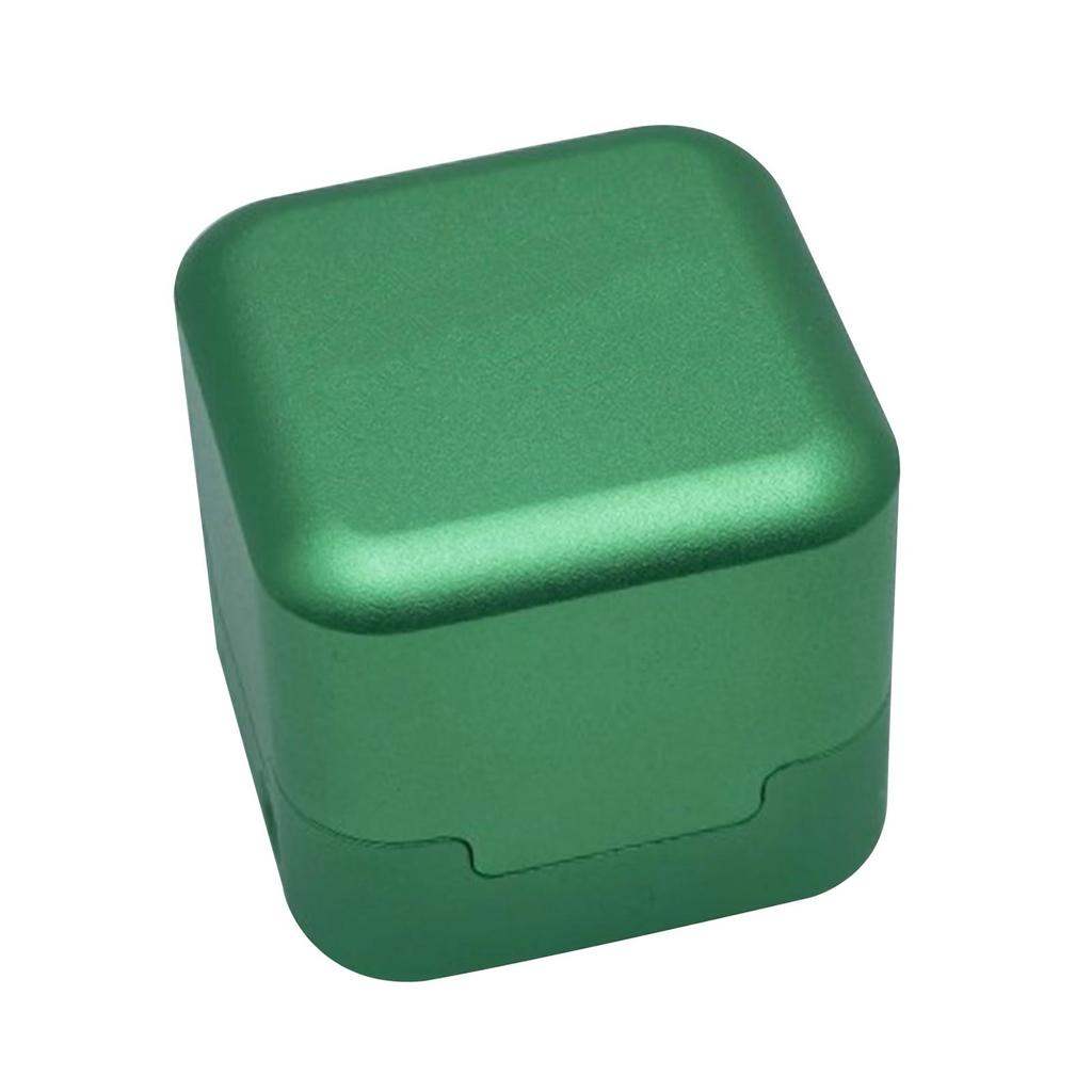 Pool Chalk Holder Square Small Aluminum Alloy Portable Billiard Chalk Carry Case Storage Box Container Billiards Accessories