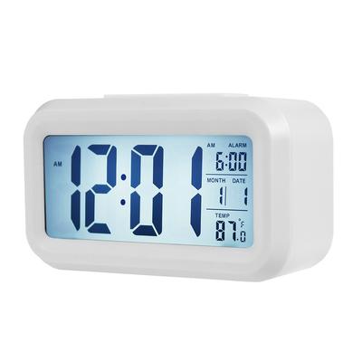Temperature Version Smart Clock Silent Clock Electronic Clock, Multi-function LCD Light-sensitive Alarm Clock Sleepy Student Clock