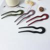 New Simple Matte Wave U-shaped Solid Color Hairpin Women Versatile Elegant Pan Hair Clip for Girl Hair Accessories
