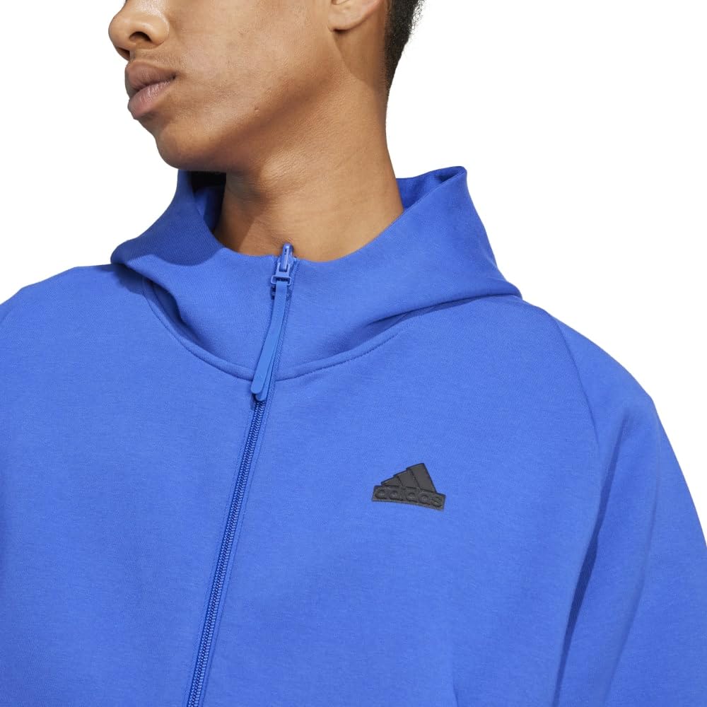 Adidas Premium Hooded Track Jacket IKU93 Blue Z.N.E. Full-Zip Men's Semi-Silent (IR5228) J/L