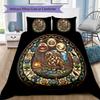 Symbols Glass Pattern Bedding,Quilt Set Quilt Cover Pillowcase Home Birthday Gift (1*duvet cover+2*pillowcase,without core)