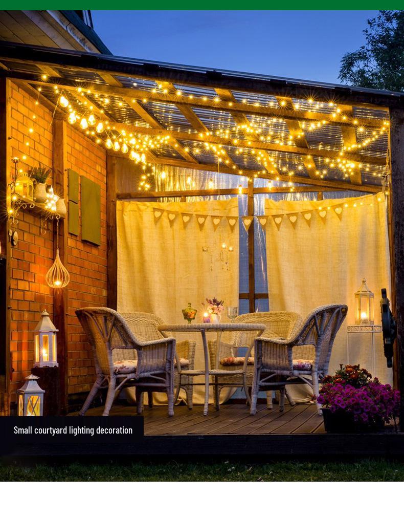 LED Solar Copper Wire String Lights for Indoor/Outdoor Holiday Decoration
