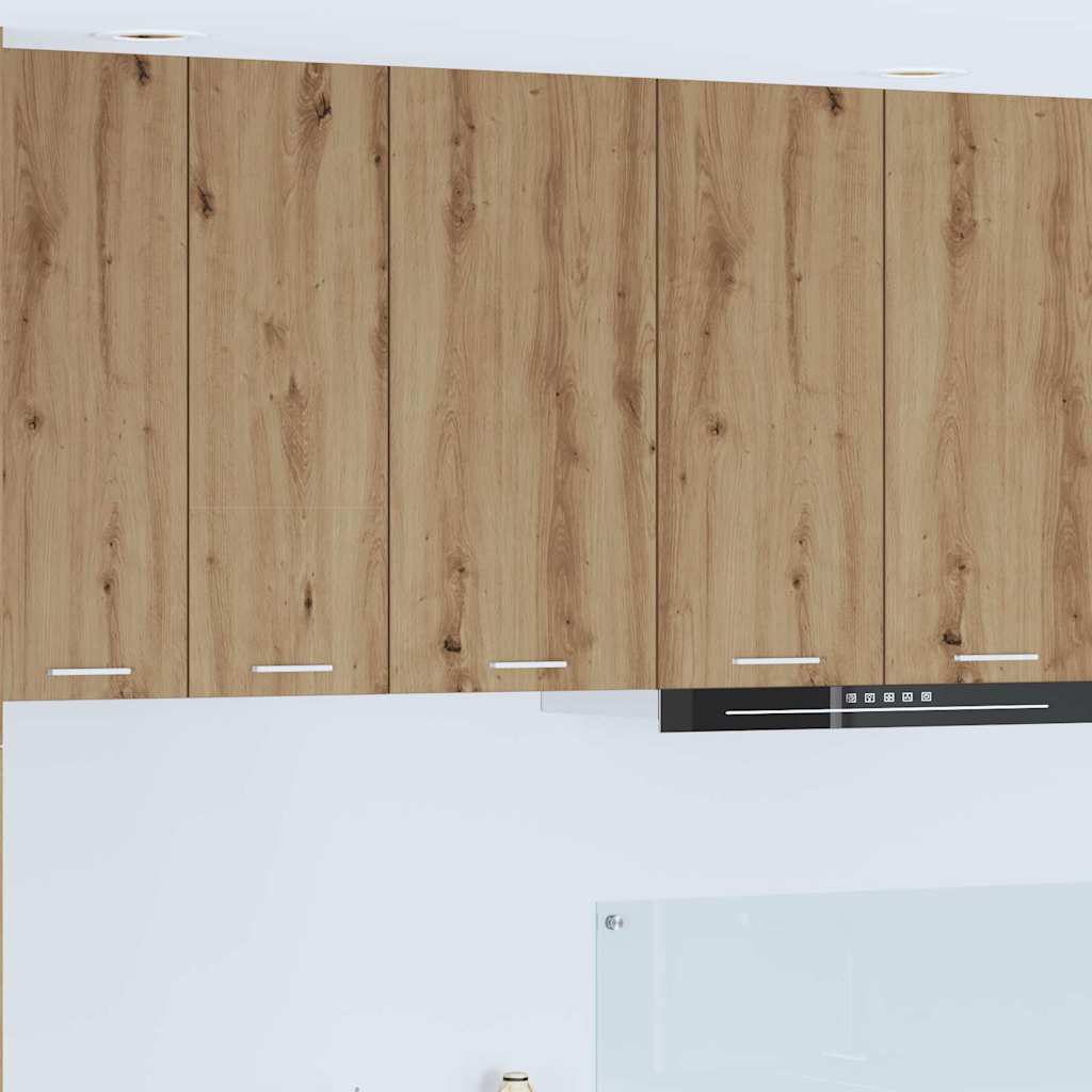 vidaXL Hängeschrank Artisan-Eiche und Weiß 40 x 31 x 80 cm braun