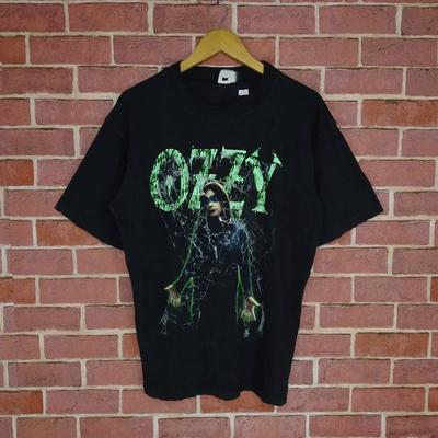 Vintage 90er Ozzy Osbourne Groß Gedruckt Album Promo Tour T-Shirt Rückendruck Große Größe