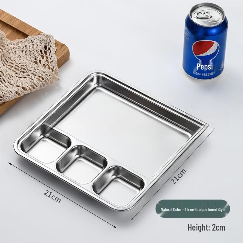 LISM 304 Stainless Steel Divided Serving Platter