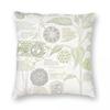Leaf And Stem Plant Physiology Square Pillowcase Polyester Linen Velvet Creative Decorative Throw Pillow Room Cushion Cover