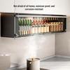 Yingbai Modern 3-Tier Black Pull-Out Spice & Condiment Cabinet Organizer