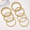 Europe, America, Simple CCB Bracelet 7-piece Stacked Bracelet Fashion Bead String Bracelet Bracelet