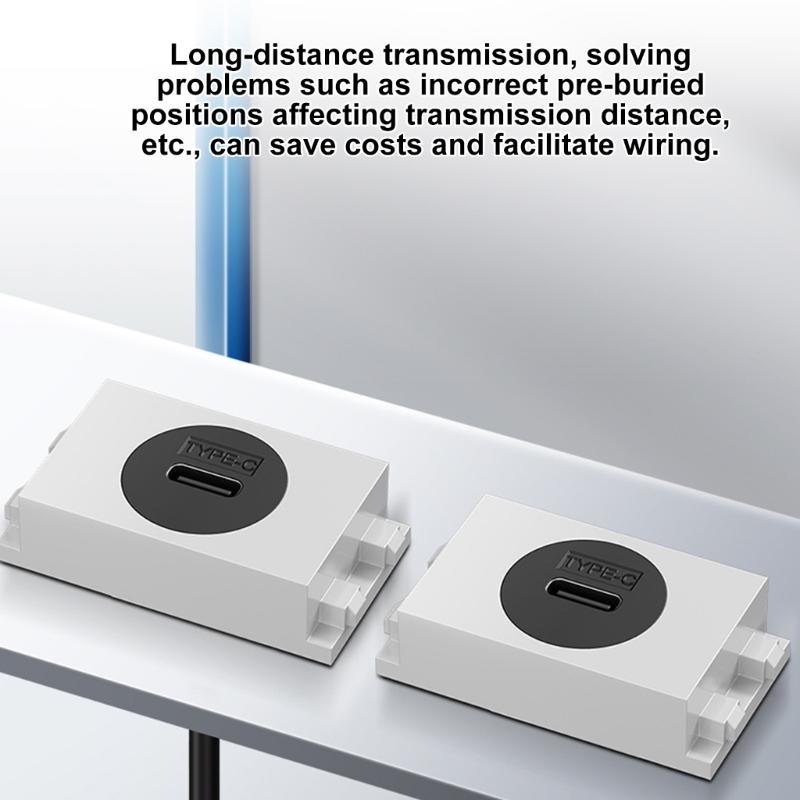 Waterproof USB C Panel Mount Cable Plug And Play Support Fast Charging &Data Transmission For Various Electronics