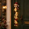 Unique Housewarming Gift Ornament with Door Hanger Glowing Christmas for Her Crochet Spiral LED Lights