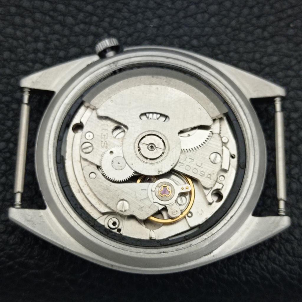 VINTAGE SEIKO AUTOMATIC 7009A JAPAN MENS FERRARI DIAL WATCH a700506-5