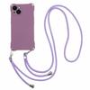 Phone Cover for iPhone 13 6.1 inch Four Corner Thickened Anti-drop TPU Phone Case with Hanging Rope