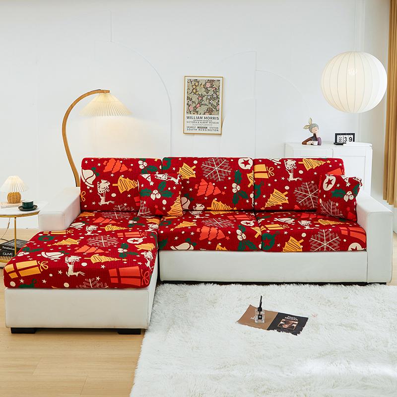 

Stretch Sofa Seat Cushion Cover Furniture Protector Slipcover Sofa Covers for Living Room Soft Flexibility with Elastic Bottom Back Cushion-1pc