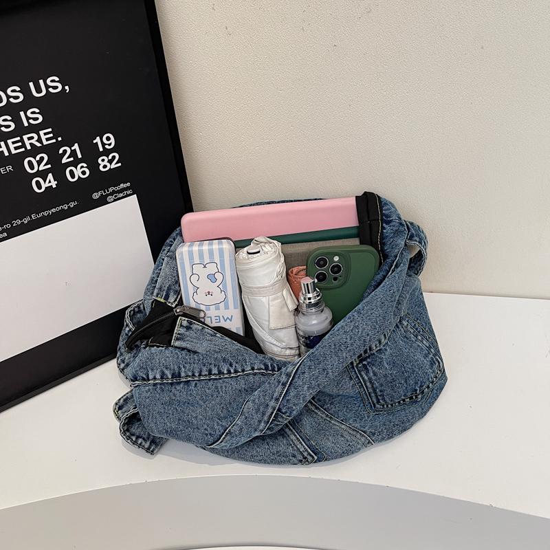 Commuter Denim Bag Women's Tote Bag Large Capacity Shoulder Bag