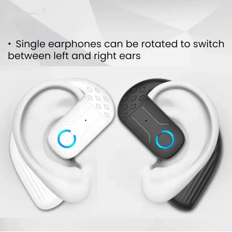 Wireless Bluetooth 5.4 Earphone 180° Rotation Ear Hook HIFI Stereo With MIC HD Call Open Single Ear Headset For Game Music Sport