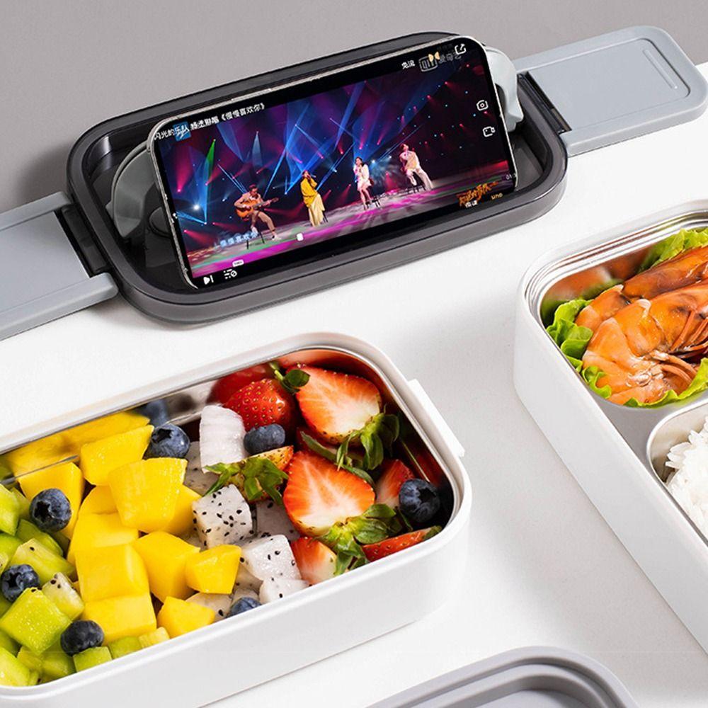 Double -Layer Lunch Box 304 Stainless Steel Insulation Lunch Box School Children