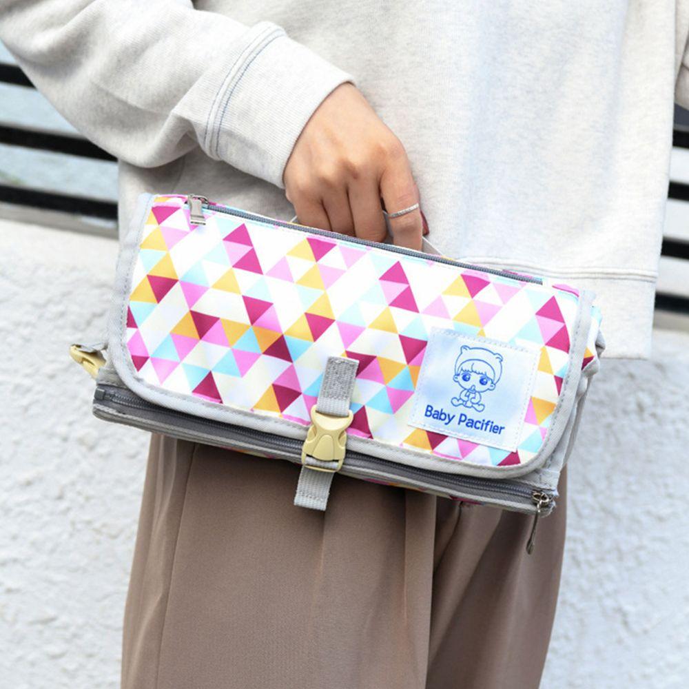 

Пеленальные чехлы Сумка для подгузников для младенцев Водонепроницаемый коврик Пеленальный коврик 3 в 1 Пеленальный коврик розовый