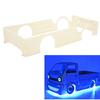 RC   Kit Large Surrounding Cover LED Light Modification Kits for WPL D12 RC Truck Creamy White