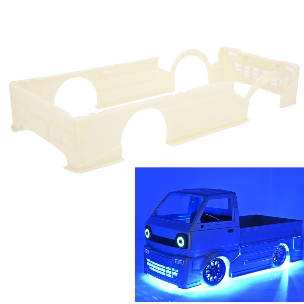 RC Kit Large Surrounding Cover LED Light Modification Kits for WPL D12 RC Truck Creamy White
