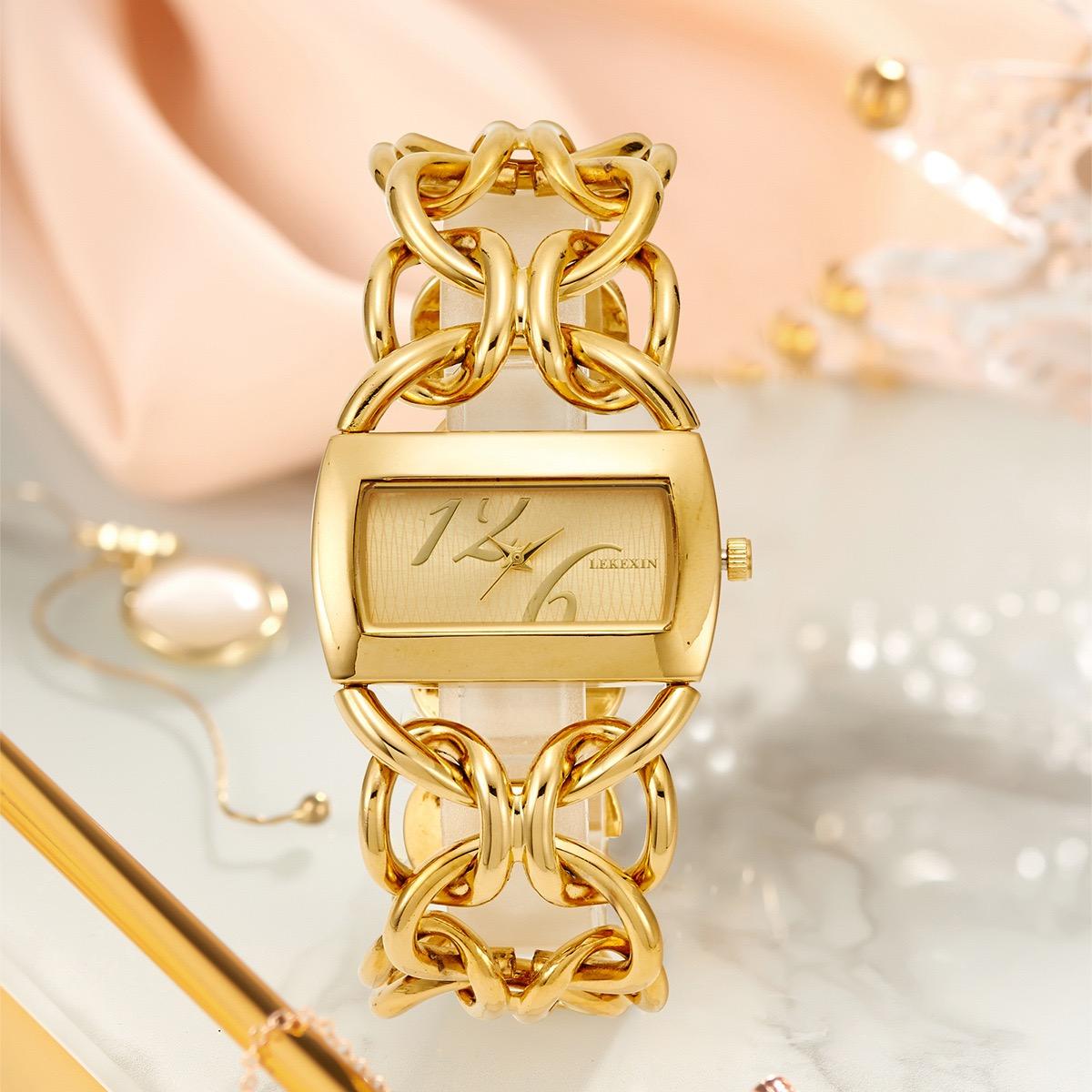 

Модные женские часы, легкие роскошные простые женские кварцевые часы