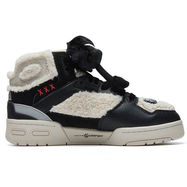 FILA Fusion Teratach Basketball Shoes Halloween Fashion Sports Durable Warm Mid-Top Retro Women sneaker Birch-Brown T12W141215FBB