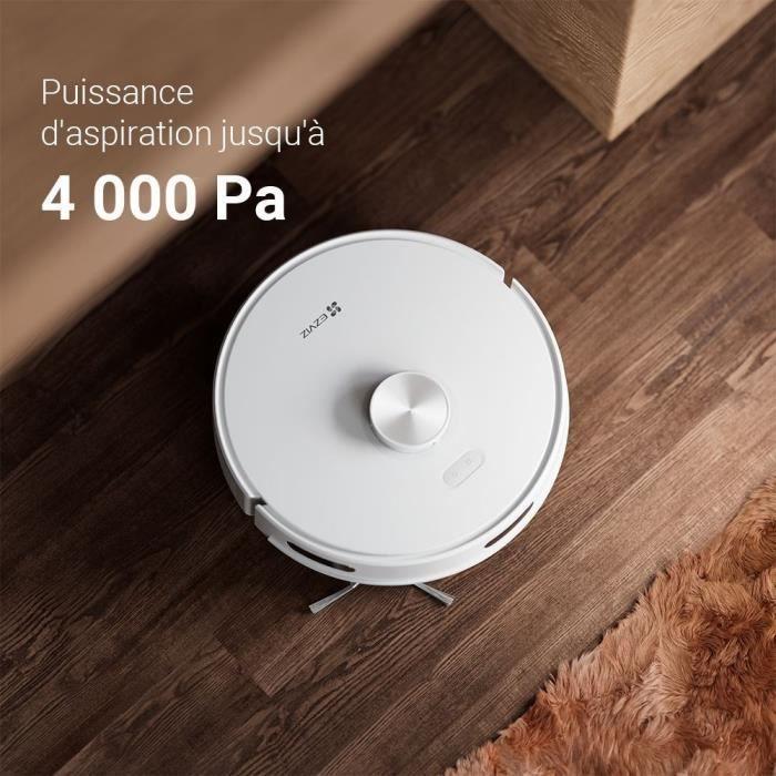 EZVIZ RE5 - Aspirateur Robot Laveur - Puissance 4000 Pa - Navigation LIDAR - Évitement d’obstacles - Détection des tapis