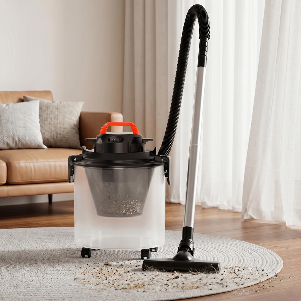 Nass-Trocken-Blasen 3-in-1 Staubsauger, 25L 2500W, 6,5 Spitzen-PS, Edelstahl, tragbar für Haus, Werkstatt, Autoaufbereitung