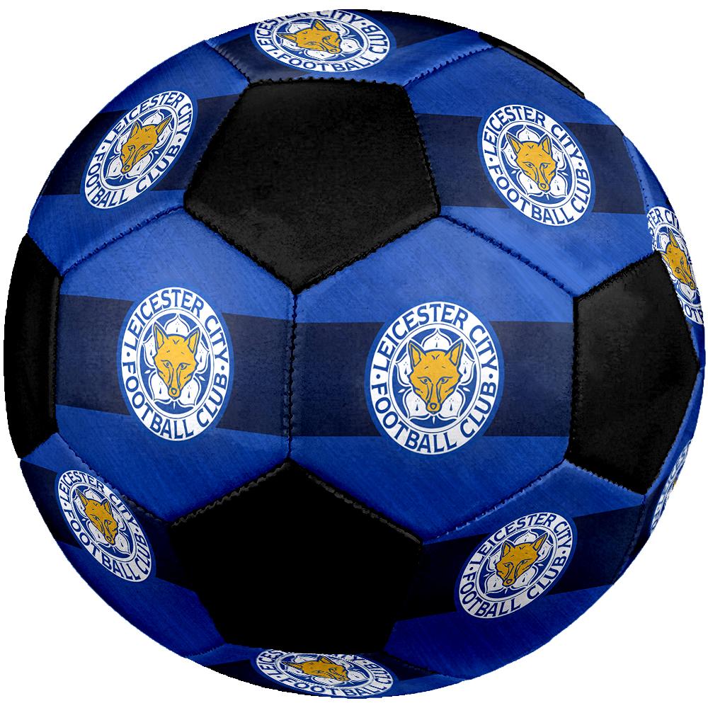 SIZE 5 Leicester City FC Soccer Ball Colorful All Ages Machine Stitched PVC Competition Ready Durable High-Bounce