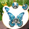 Butterfly Shape Solar Garden Light Iron Artwork Yard Lamp Decorative Outdoor Decoration for