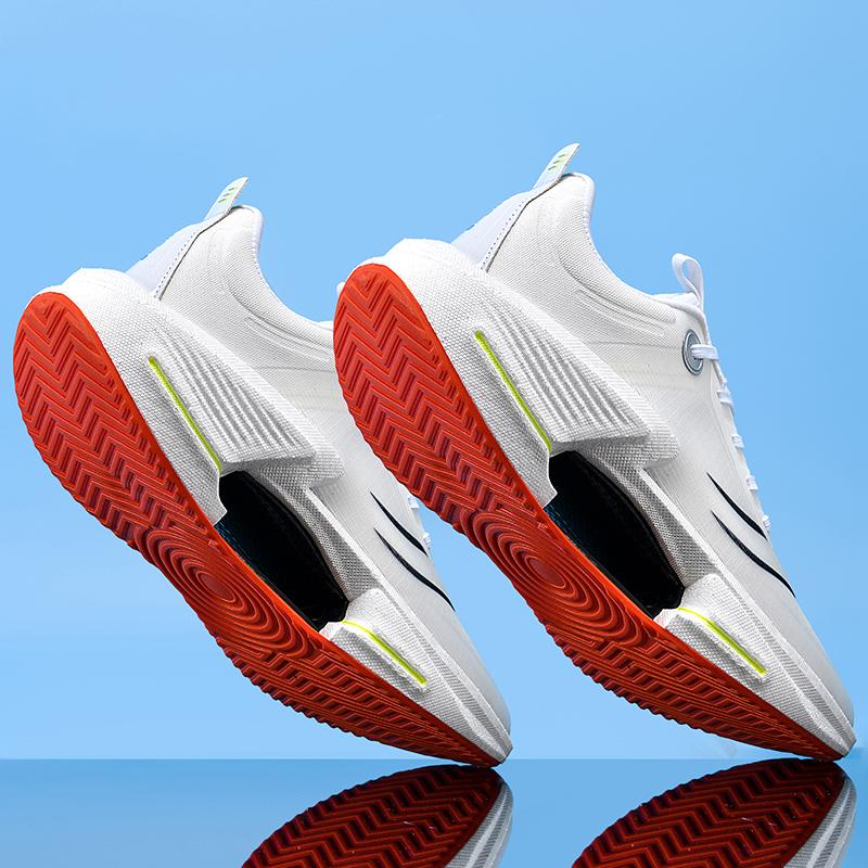 Carbon Plate Air Cushion Men Sports Running Shoes Marathon Breathable Lightweight Women's Comfortable Athletic Nonskid Sneakers